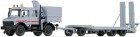 4115 Roco Unimog 1700  with flat bed trailer